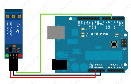 Подключение реле к Arduino